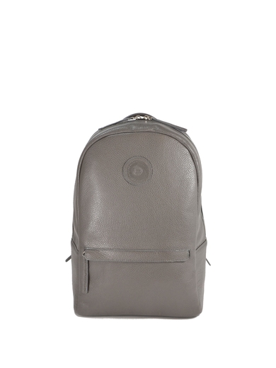Grey genuine leather backpack "Anakin Midi"